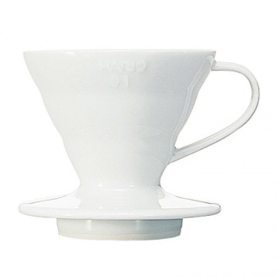 Hario V60 01 Seramik Dripper, Beyaz